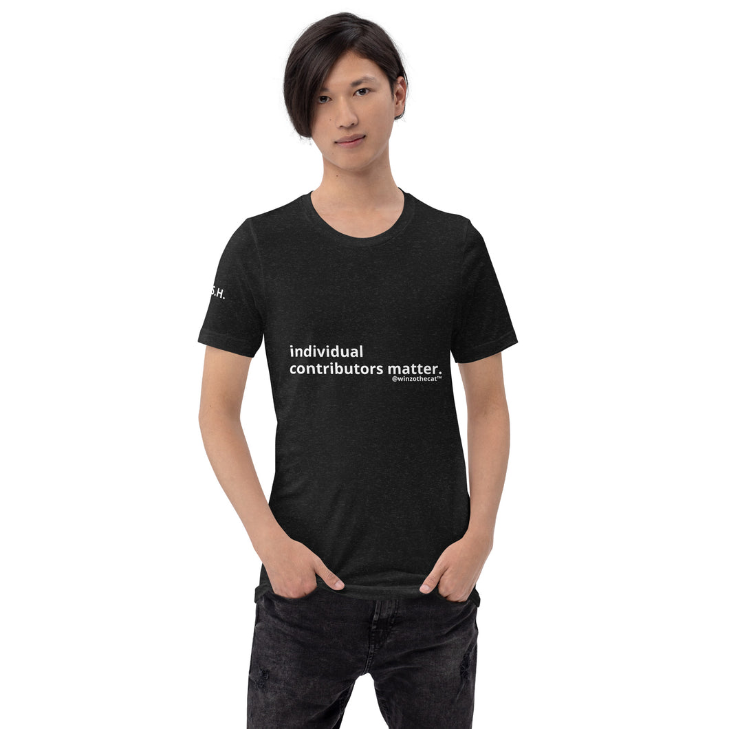 Winzo the Cat Individual Contributors Matter Unisex T-shirt