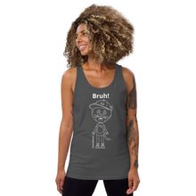 Load image into Gallery viewer, Winzo the Cat Bruh Unisex Tank Top
