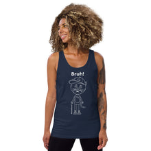 Load image into Gallery viewer, Winzo the Cat Bruh Unisex Tank Top
